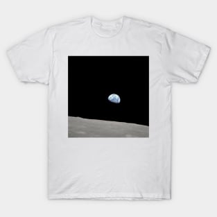 Earthrise over Moon, Apollo 8 (S380/0337) T-Shirt